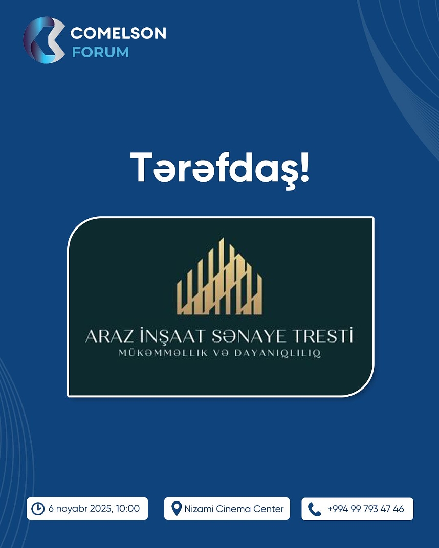 Şirktimiz Comelson Business Forum 2025 tədbirinin rəsmi tərəfdaşıdır